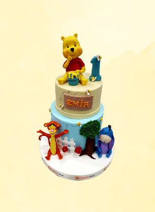 Winnie The Pooh Temalı Doğum Günü Pastası